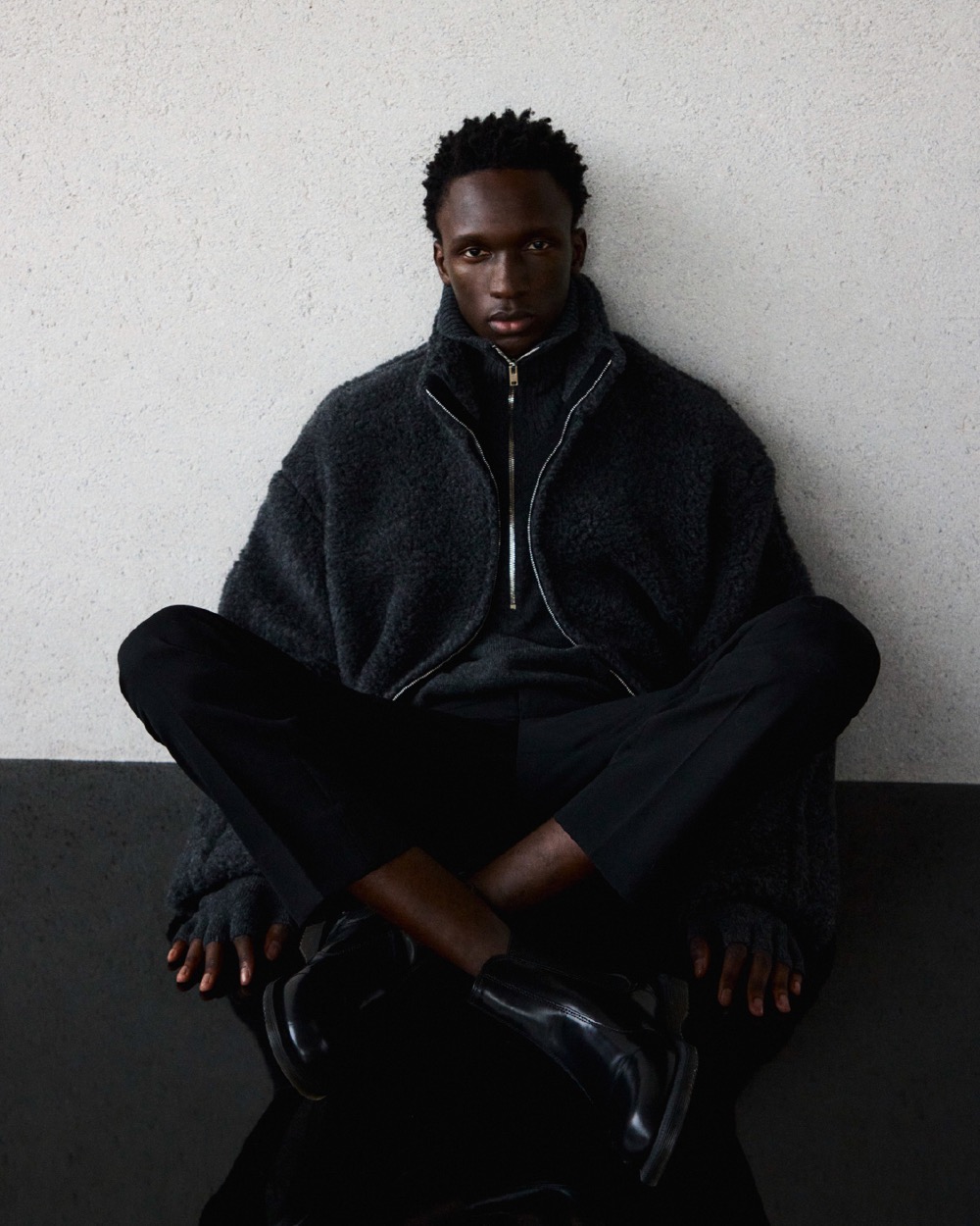WOOL BLEND BOA look 3
