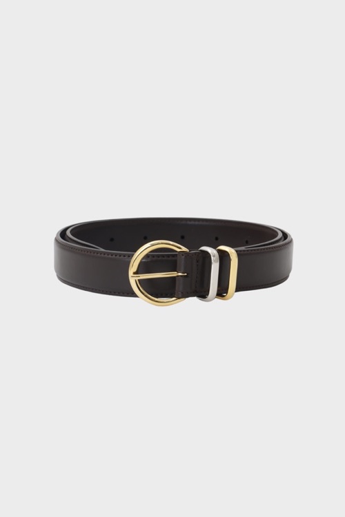 LEATHER BELT [BROWN]
